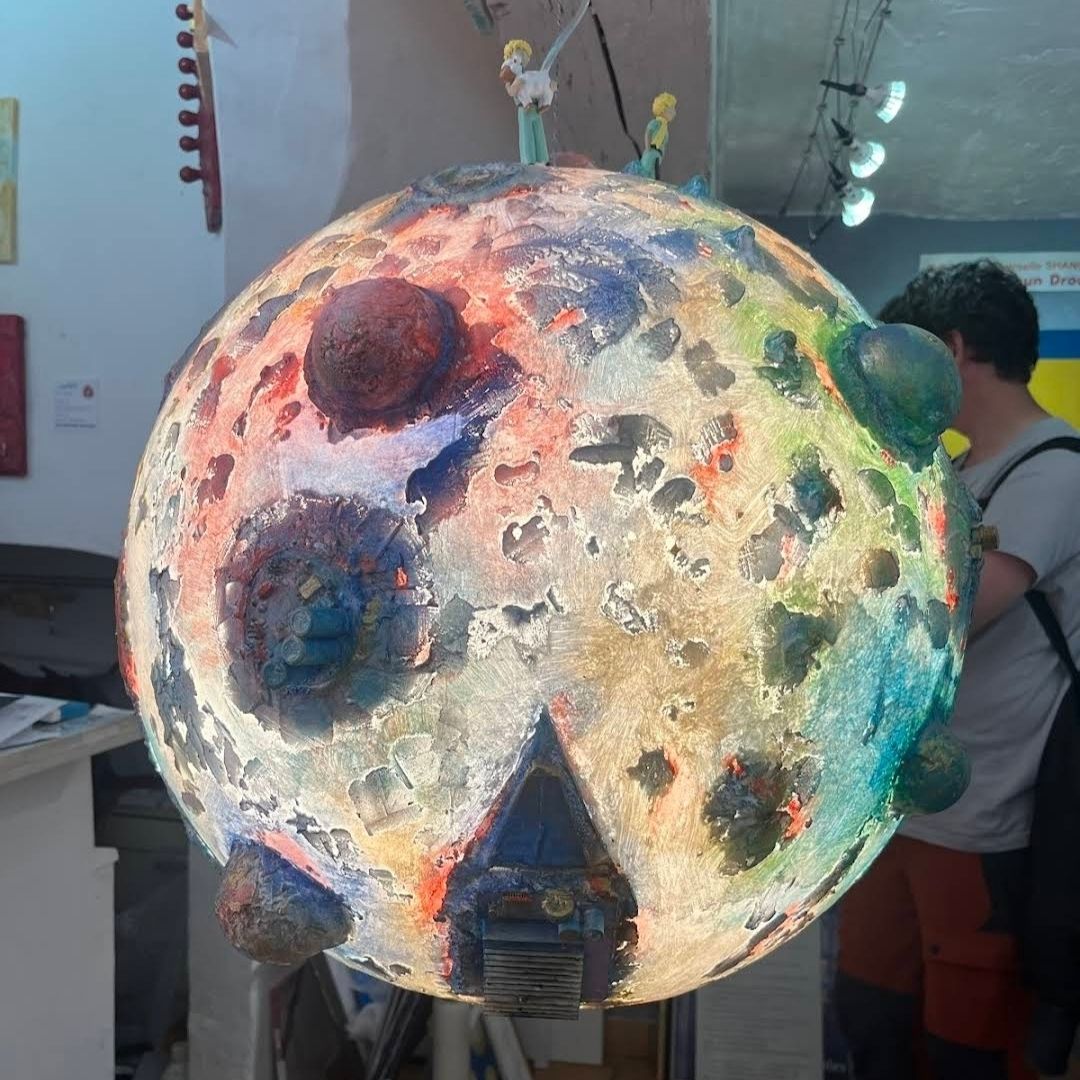 Oeuvre lumineuse en 3D