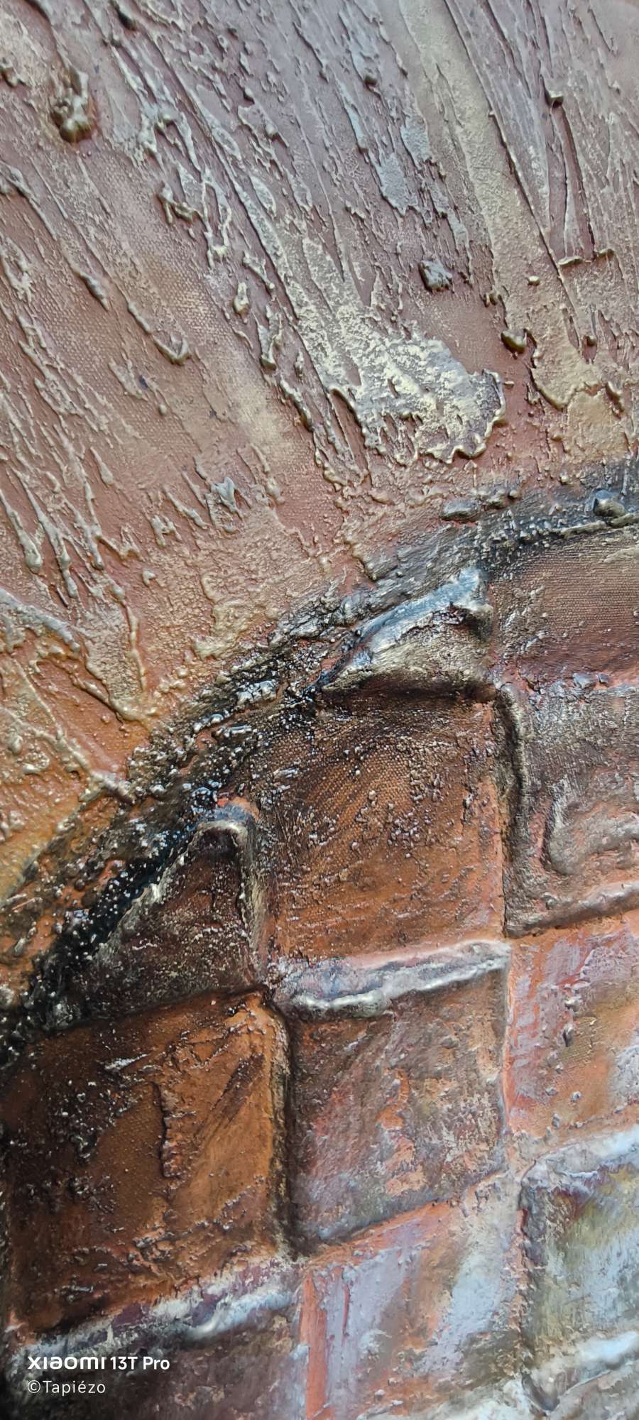 Infini Cosmique Solaire Ocre - Hommage à Victor Vasarely - Boundlessness