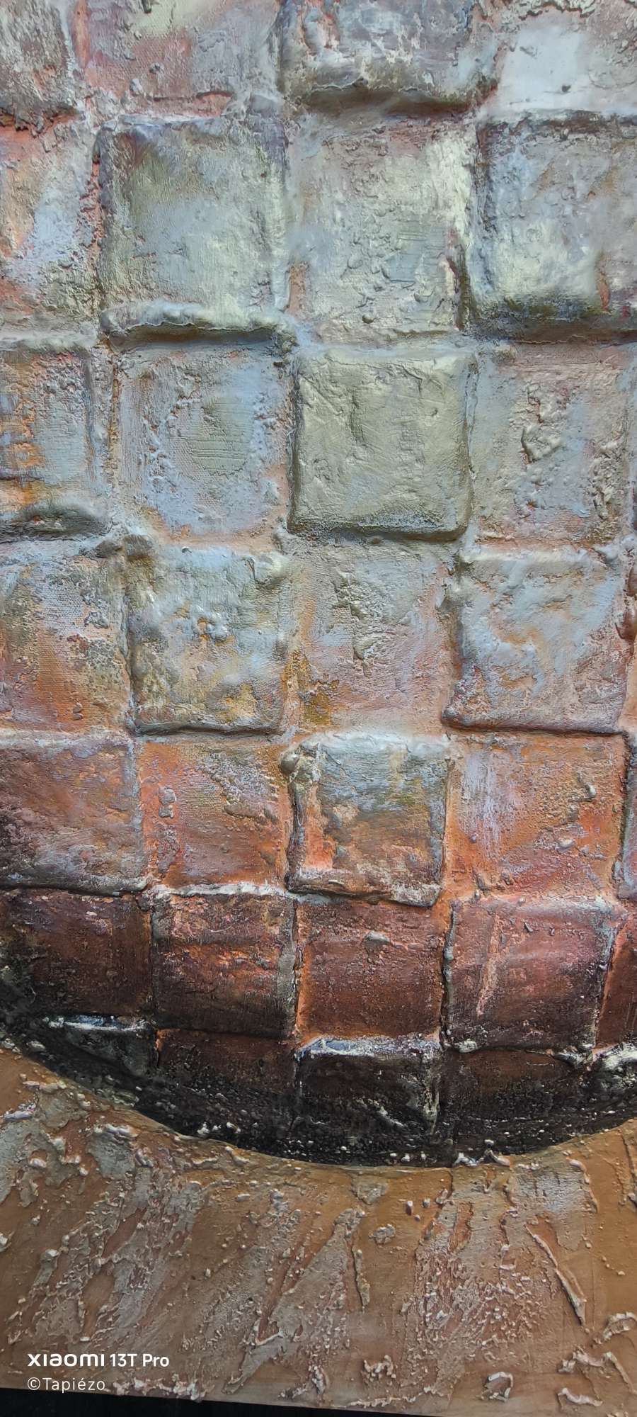 Infini Cosmique Solaire Ocre - Hommage à Victor Vasarely - Boundlessness