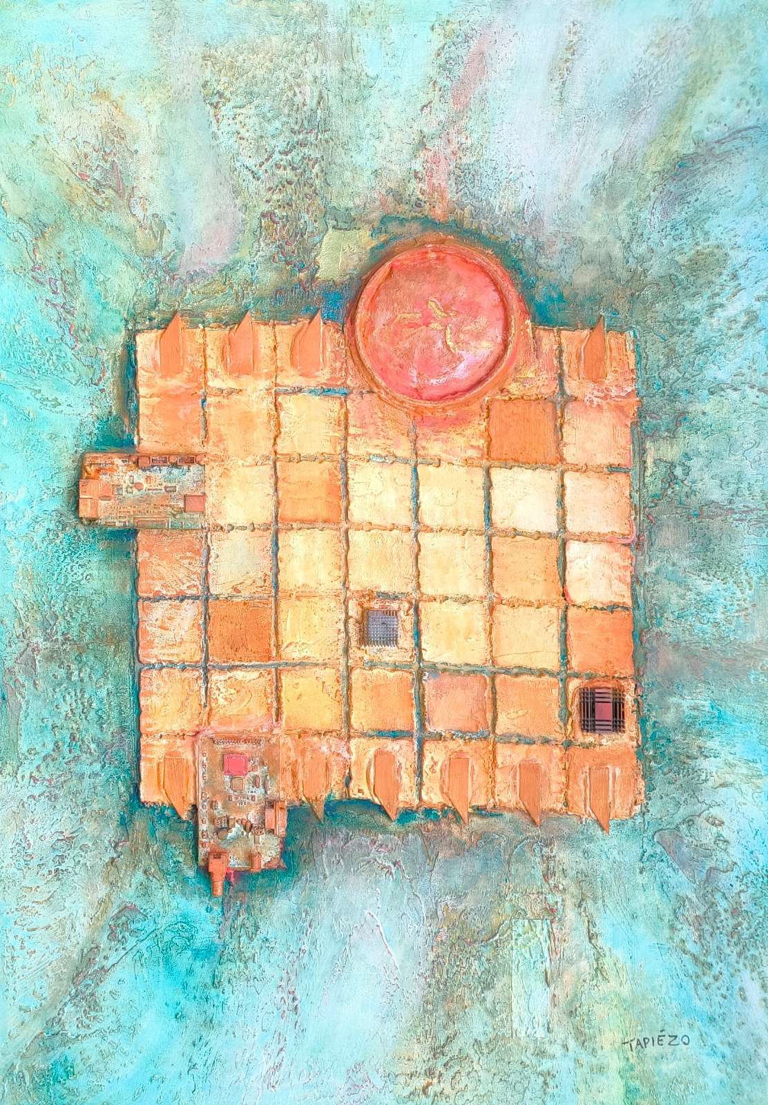 The Blue Oasis – Peace from the sky - satellite image