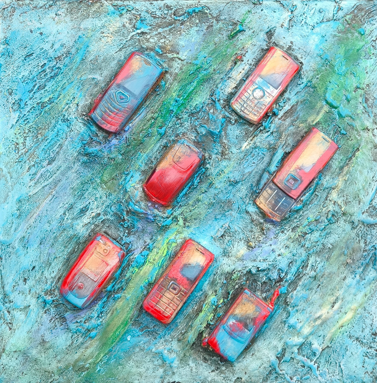 Teléfonos móviles en movimiento - Escuadrón de teléfonos