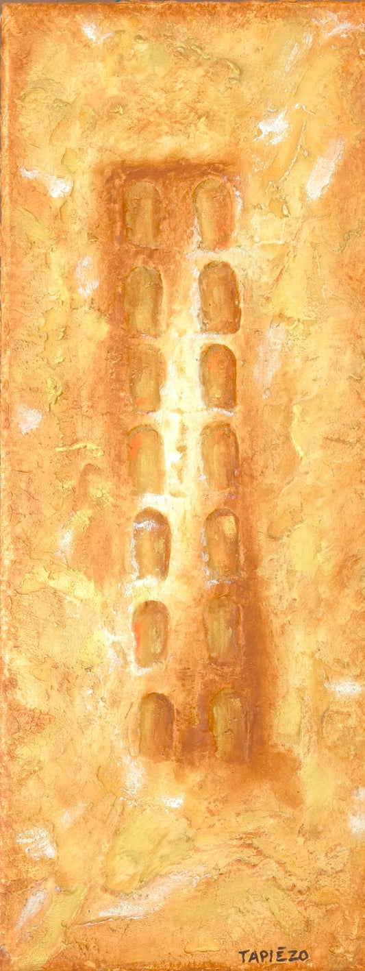 TOTEM - Tower of Babel - Ochre vertical elevation